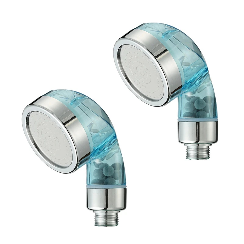 

2X Anions Shower Head Filter High-Pressure Water-Saving Rain Shower Watering Head