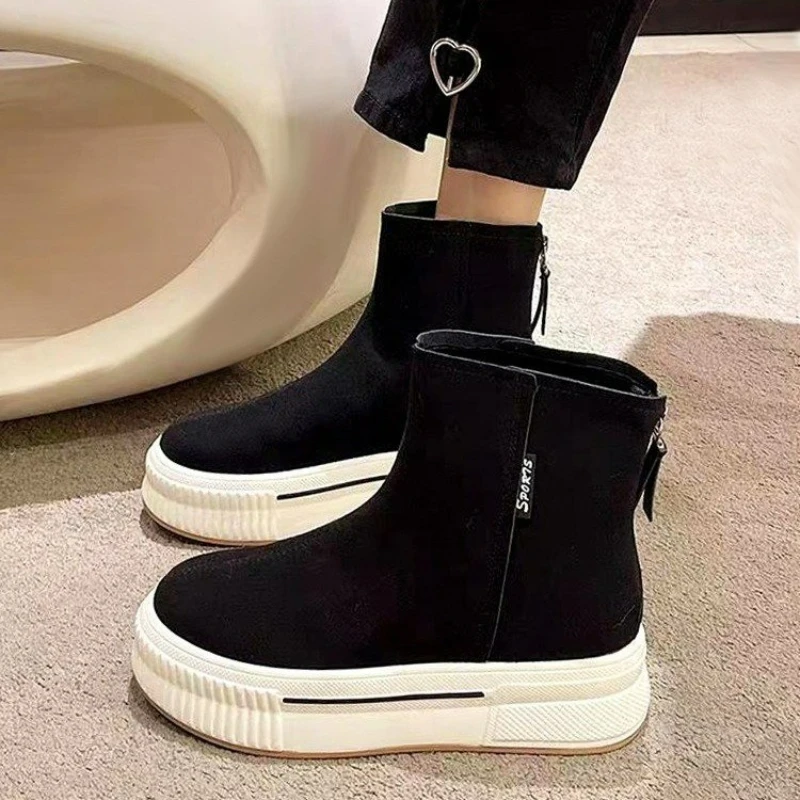 Туфли женские высокие на плоской подошве модные Универсальные удобные