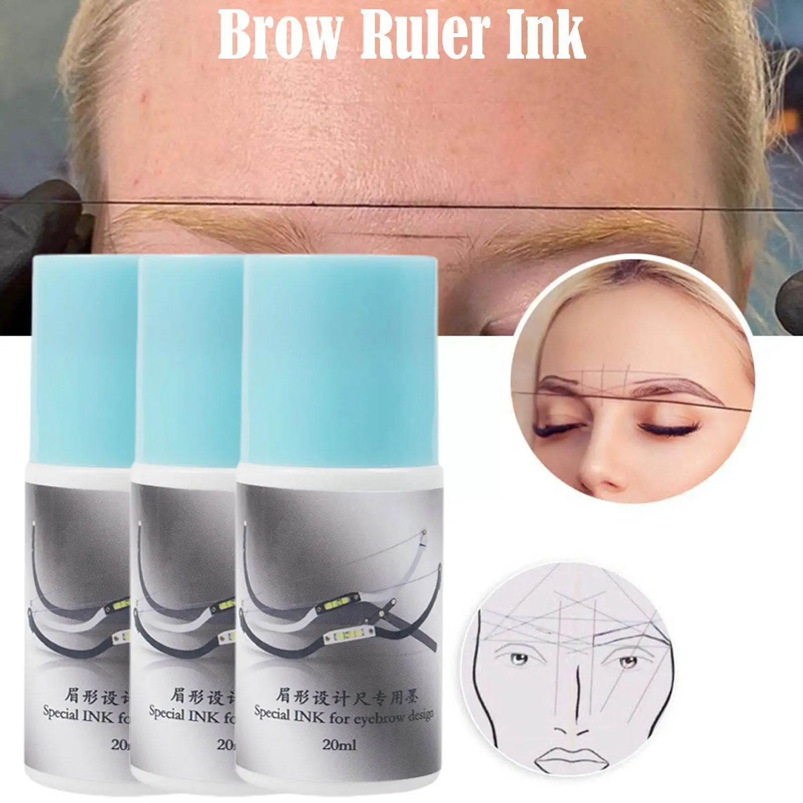 

Линейка для бровей, чернила для макияжа, лук и стрела, линейка, линейка для перманентного татуажа, инструмент для макияжа и вышивки, бутылка ...