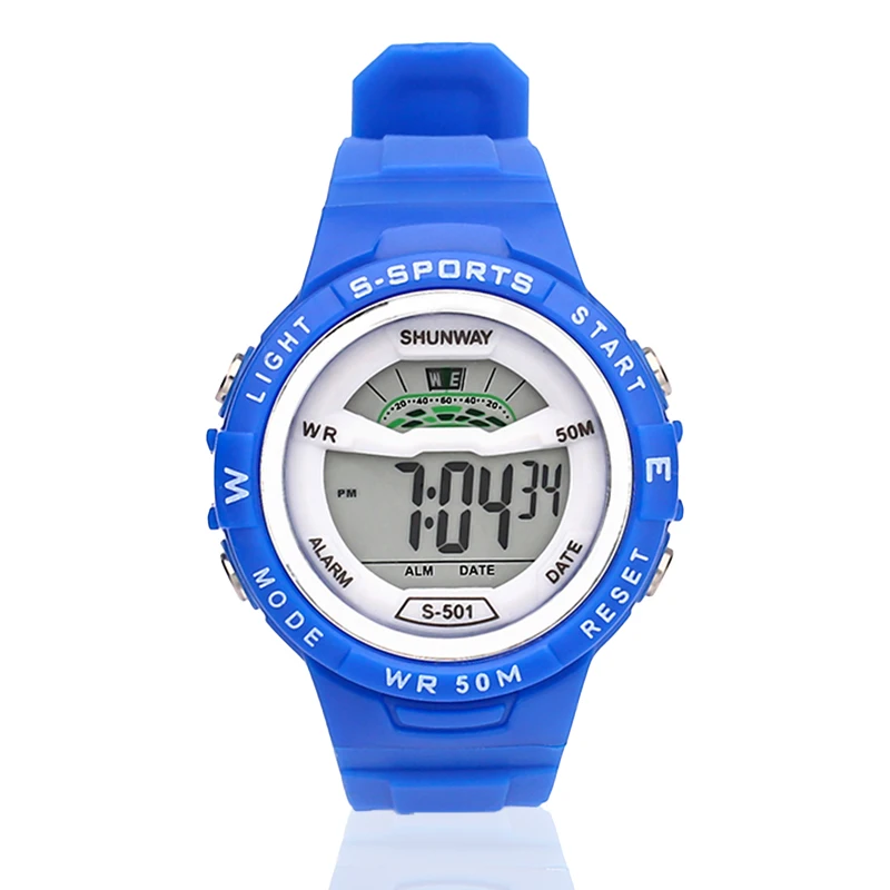 

2022 Electronic Watch For Children Colorful Luminous Dial Life Waterproof Multi-function Outdoor Sport Watch For Boys And Girls