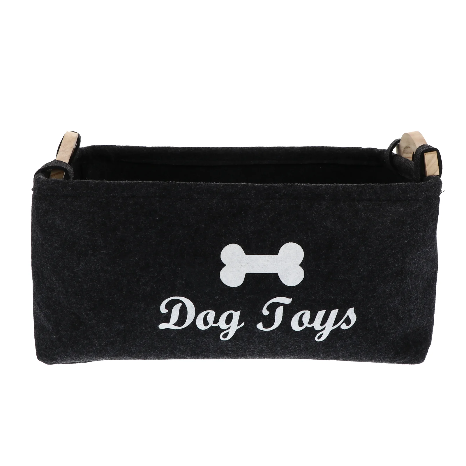 

Gift Toy For Kids Box Storage Basket- Felt Bin with Wooden Handle for organizing, basket Supplies Storage Basket bin Bin