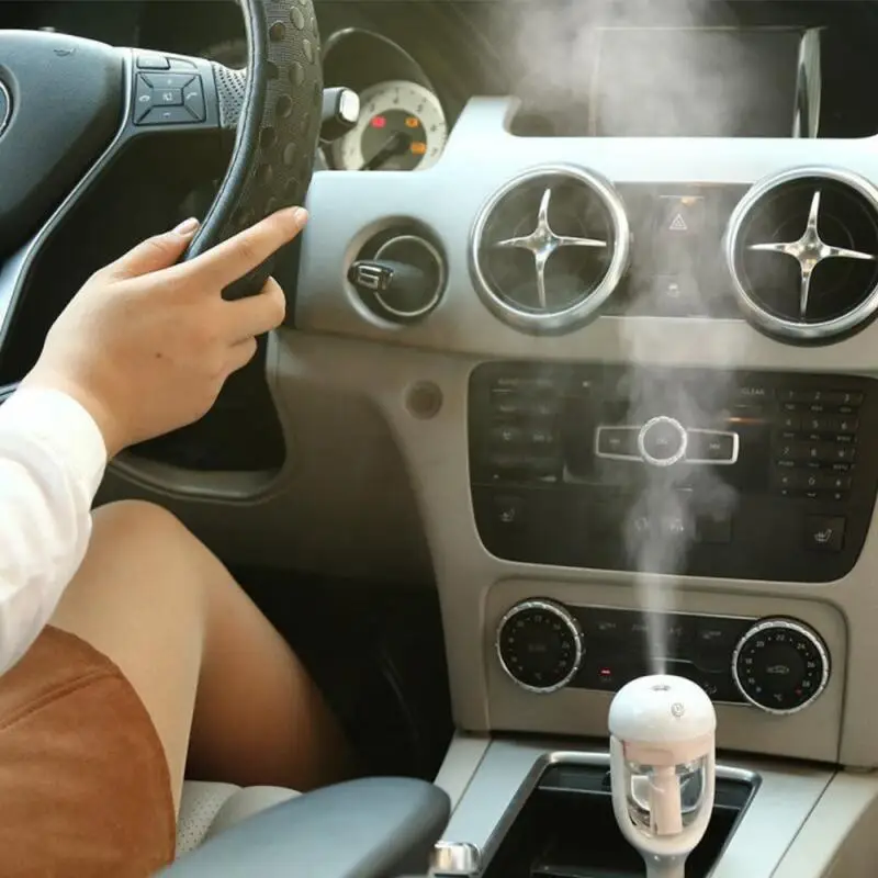 

Mini 12V Car Steam Humidifier Air Purifier Diffuser Essential Oil Diffuser Car Humidifier Many Colors Car Air Humidifier