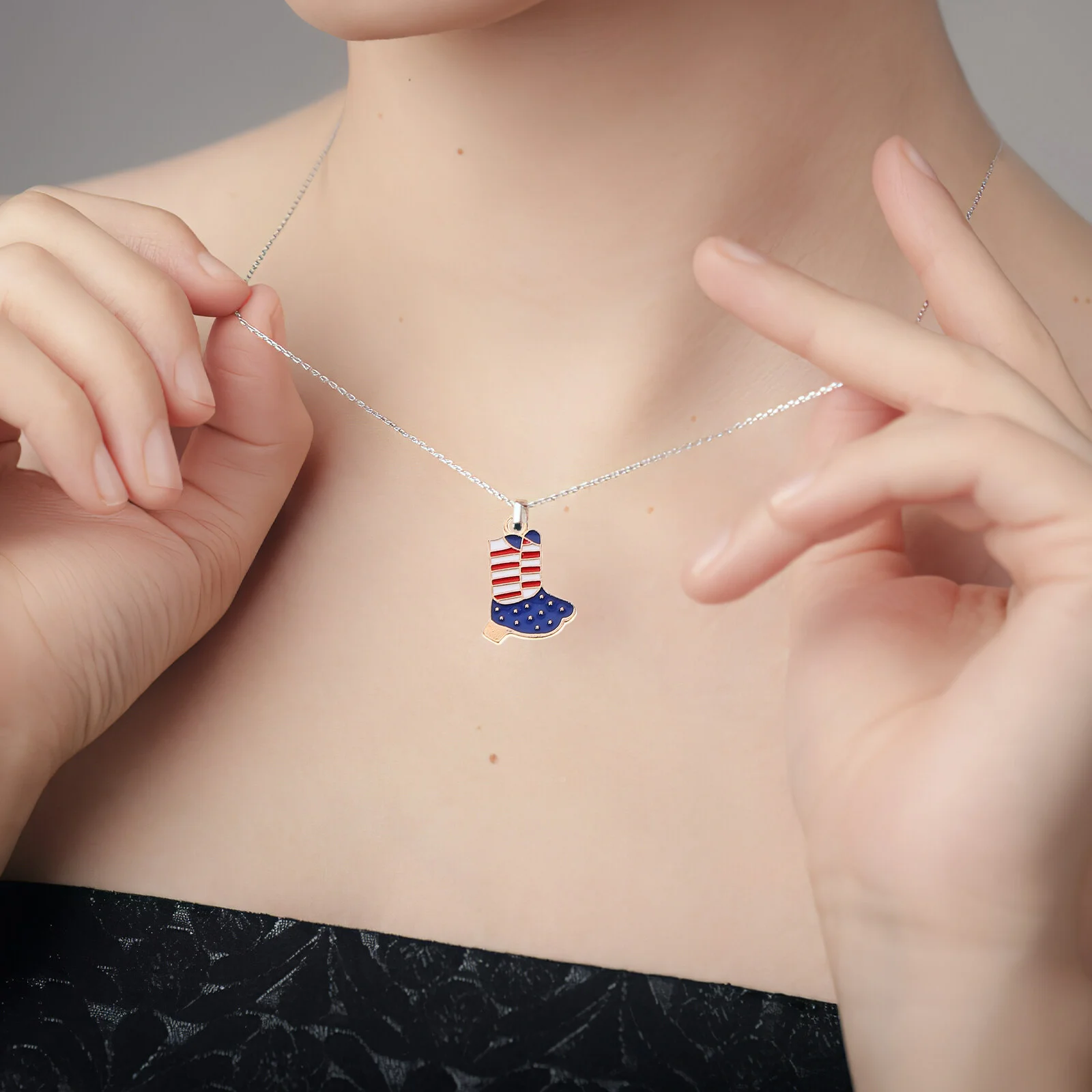 United States Independence Day Charms Necklace Making Kit Bracelet Jewelry Small