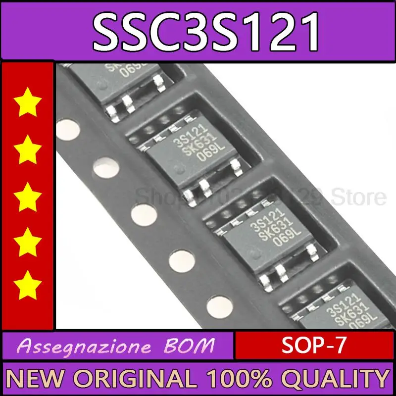 

Набор микросхем 3S121 SSC3S121 sop-7, 5 шт., 100%