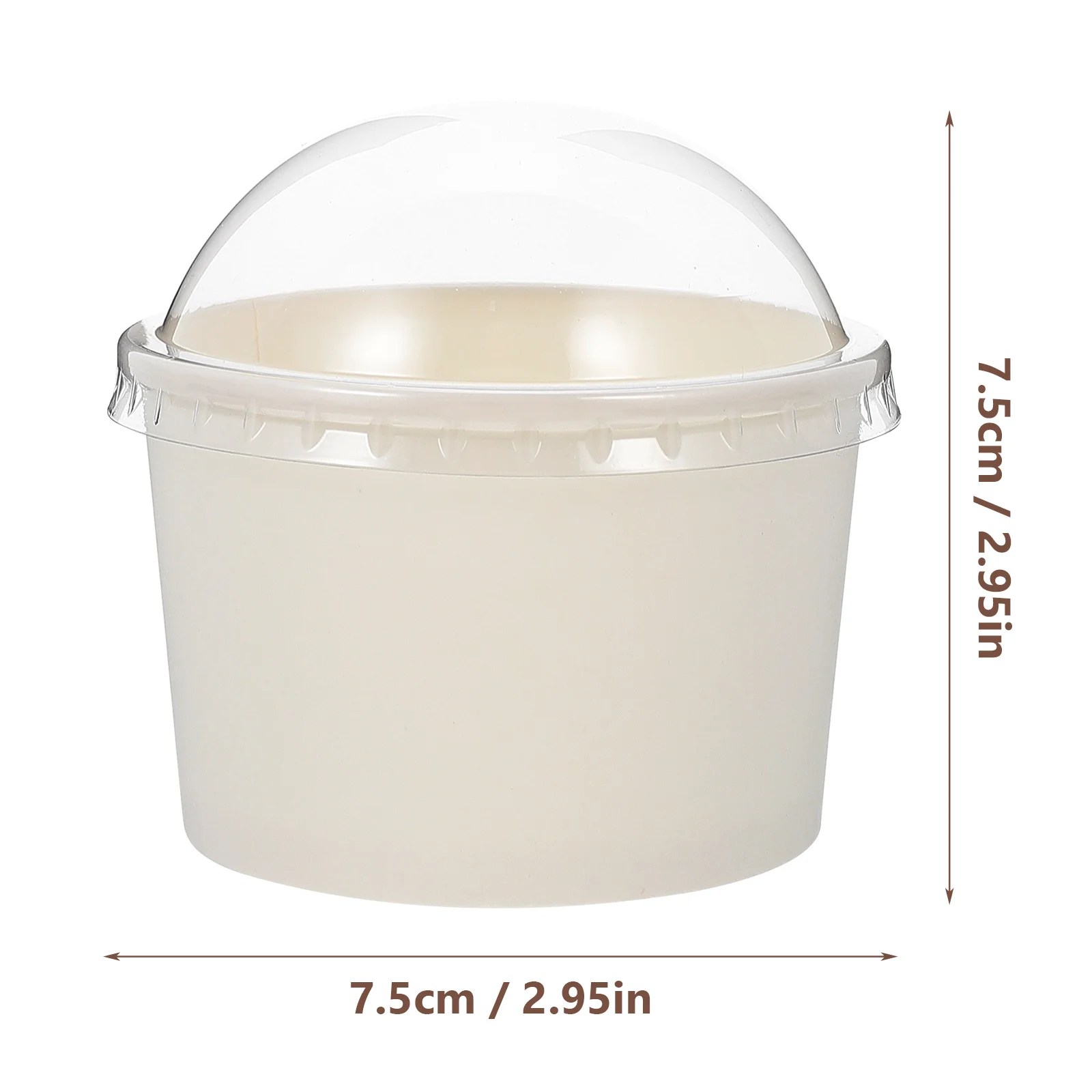 50 комплектов стаканчиков для мороженого десертов пластиковых контейнеров