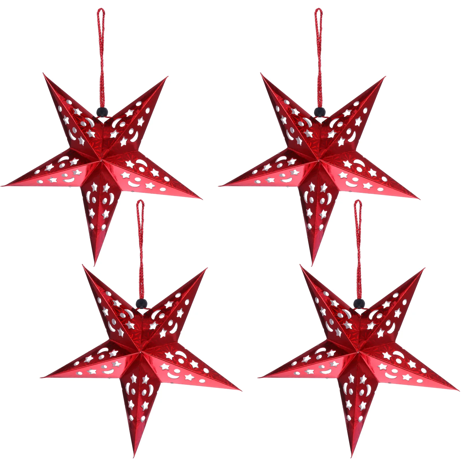 

Star Paper Hanging Decorations Lantern Christmas Lightsshade Ornaments Snowflakes Lamps Stars Lanternshangin Lamplampshade