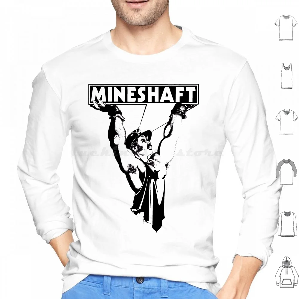 Mineshaft Vintage Nyc Hoodies Long Sleeve New York Mine Bar Club 80s 70s 1980s Kink Leather Daddy Sir