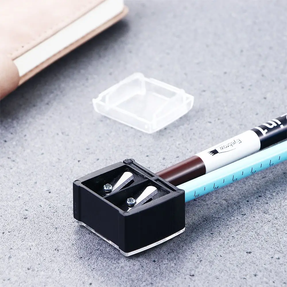 

Stationery Multi Purpose Mechanical Pencil Sharpener Makeup Sharpeners Cosmetic Sharpener Double Holes Pencil Sharpener