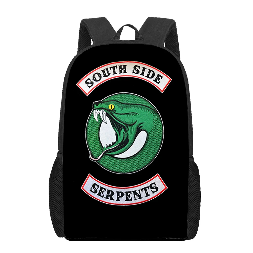 Детские рюкзаки TV Riverdale с мультяшным узором 16 дюймов детские школьные сумки для