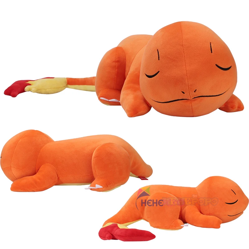 New Original Sleep Charmander Plush 35cm Pokemon Pillow Soft Stuffed Toy Japan Anime Dragon Plush Doll Gift for Children