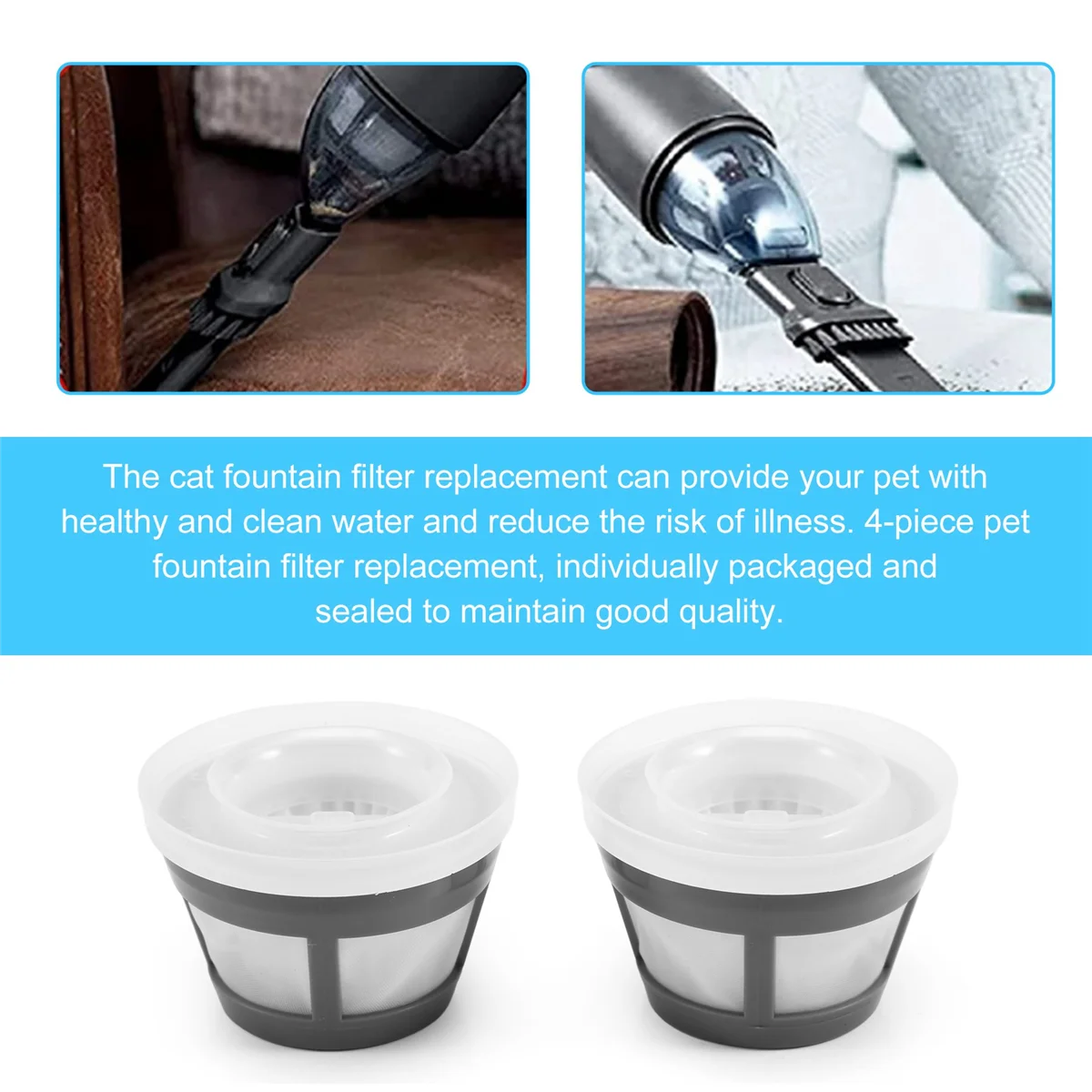 Сменный моющийся двухуровневый фильтр HEPA совместимый с ручными пылесосами Bissell