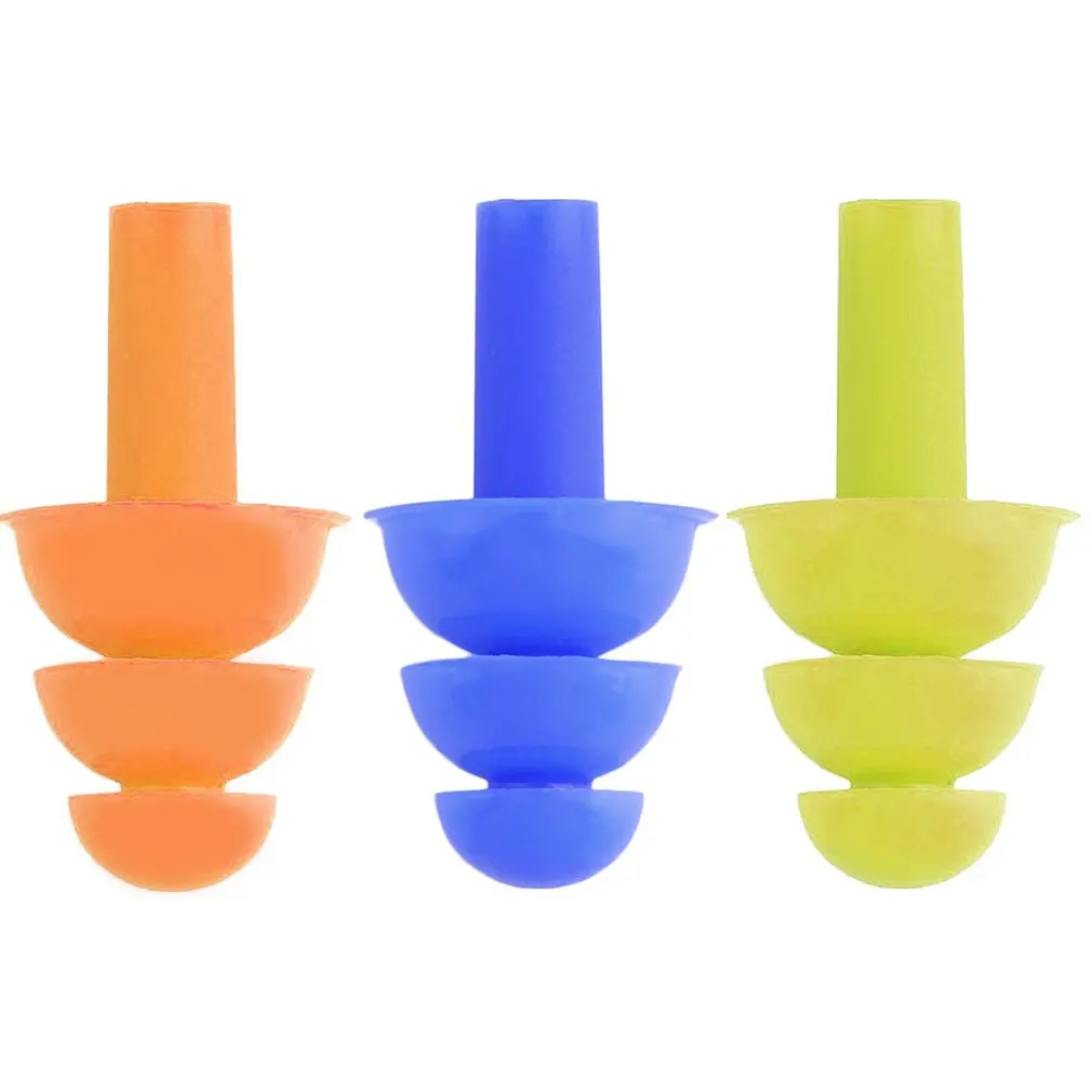 

A Pair Spiral Convenient Silicone Ear Plugs Anti Noise Snoring Earplugs Comfortable For Sleeping Noise Reduction Accessory