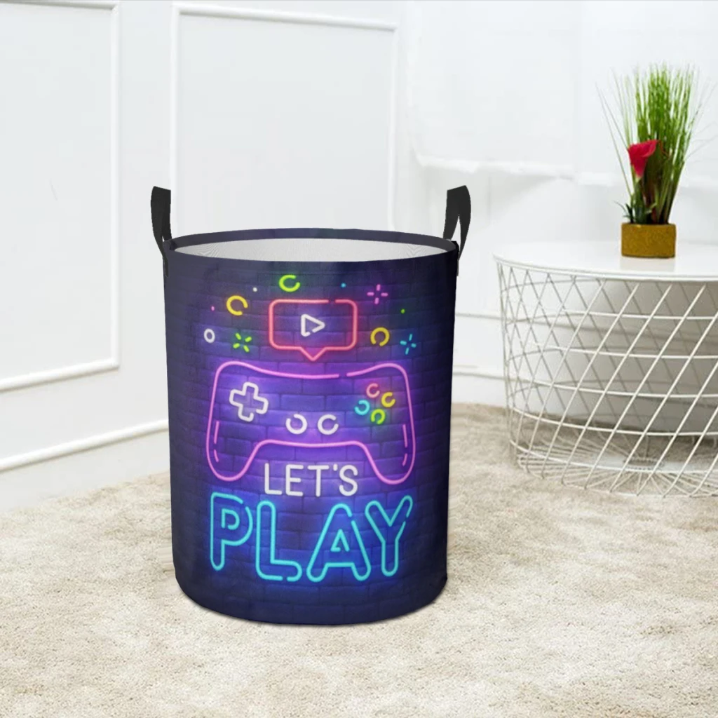 Корзина для грязного белья органайзер одежды складное ведро хранения