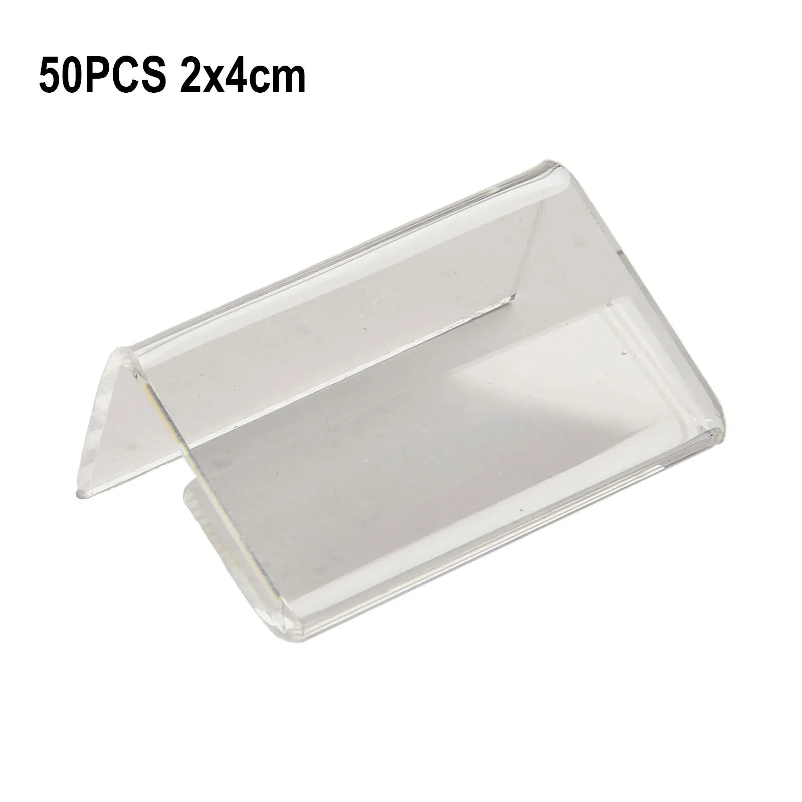 40/50 шт. 2x4 см прозрачная акриловая треугольная витрина для визиток фотографий