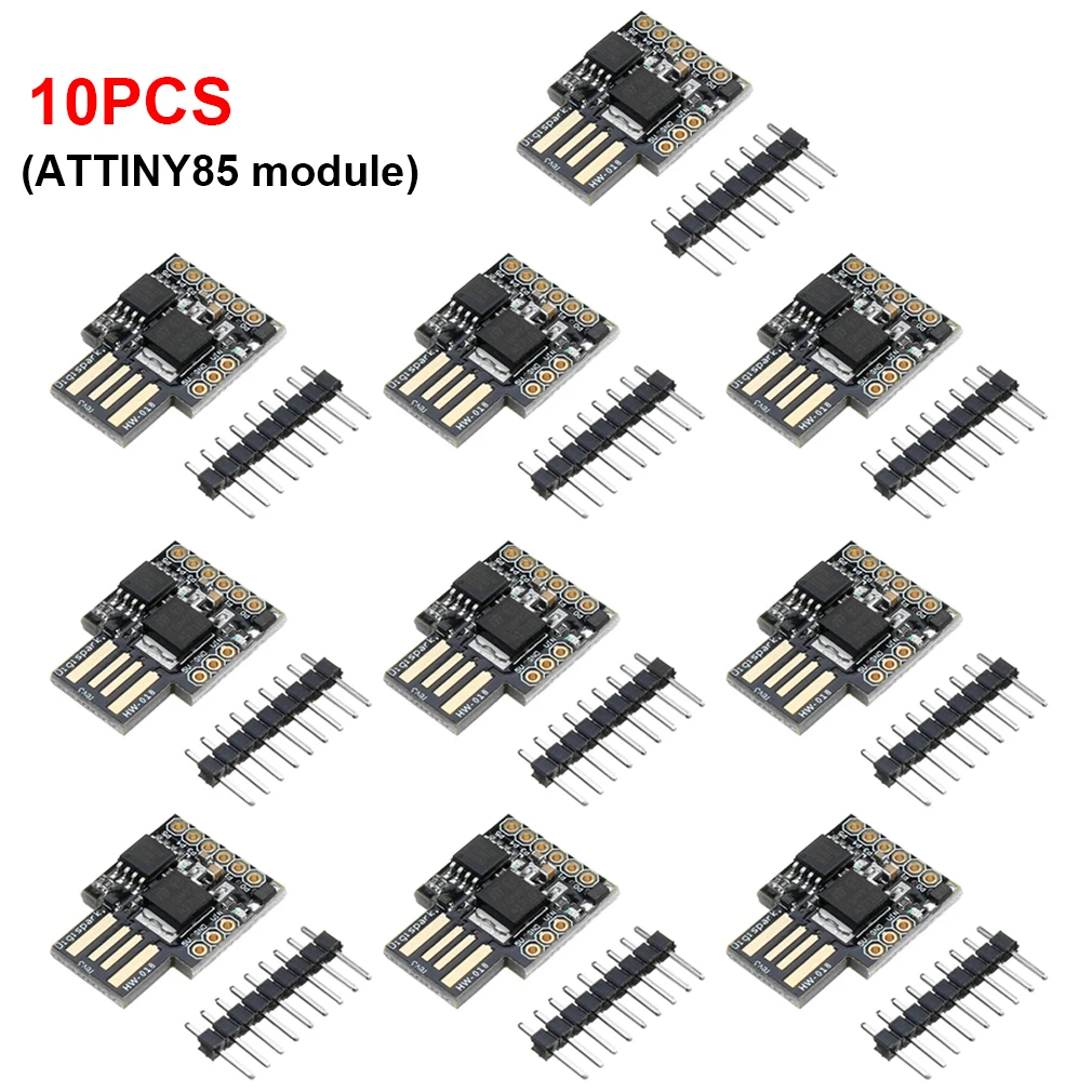 10PCS TINY85 Digispark Kickstarter Micro ATTINY85 Development Board For Arduino IIC I2C USB Durable Module Accessories Wholesale
