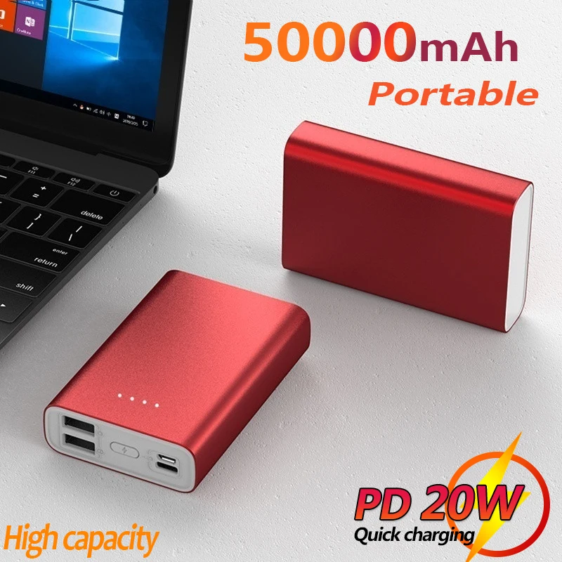 

Large Capacity 50000mah Power Bank External Battery USB LED Powerbank Portable Mobile Phone Charger For Xiaomi Samsung Iphone