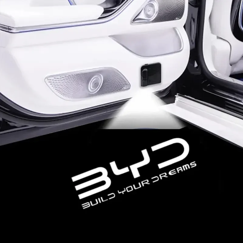 2 шт. автомобильная Эмблема для двери лампа приветствия беспроводной лазерный