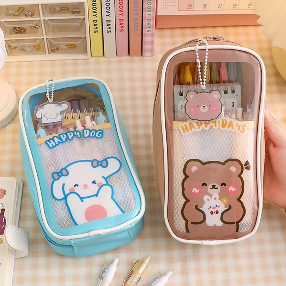 Pouch Excellent All-purpose Cartoon Animal Print Pencil Pouch Pen Case Multipurpose Multi-compartments Pencil Holder