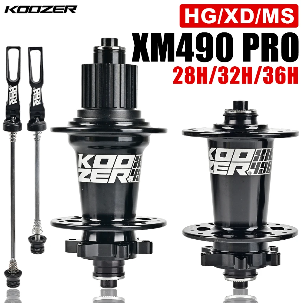 Фото KOOZER XM490 PRO 28/32/36H Ступица для горного велосипеда Передние и задние ступицы MTB 4 герметичные подшипники Ступица 6 собак для K7 HG NX SX GX XD 8-13Speed №3