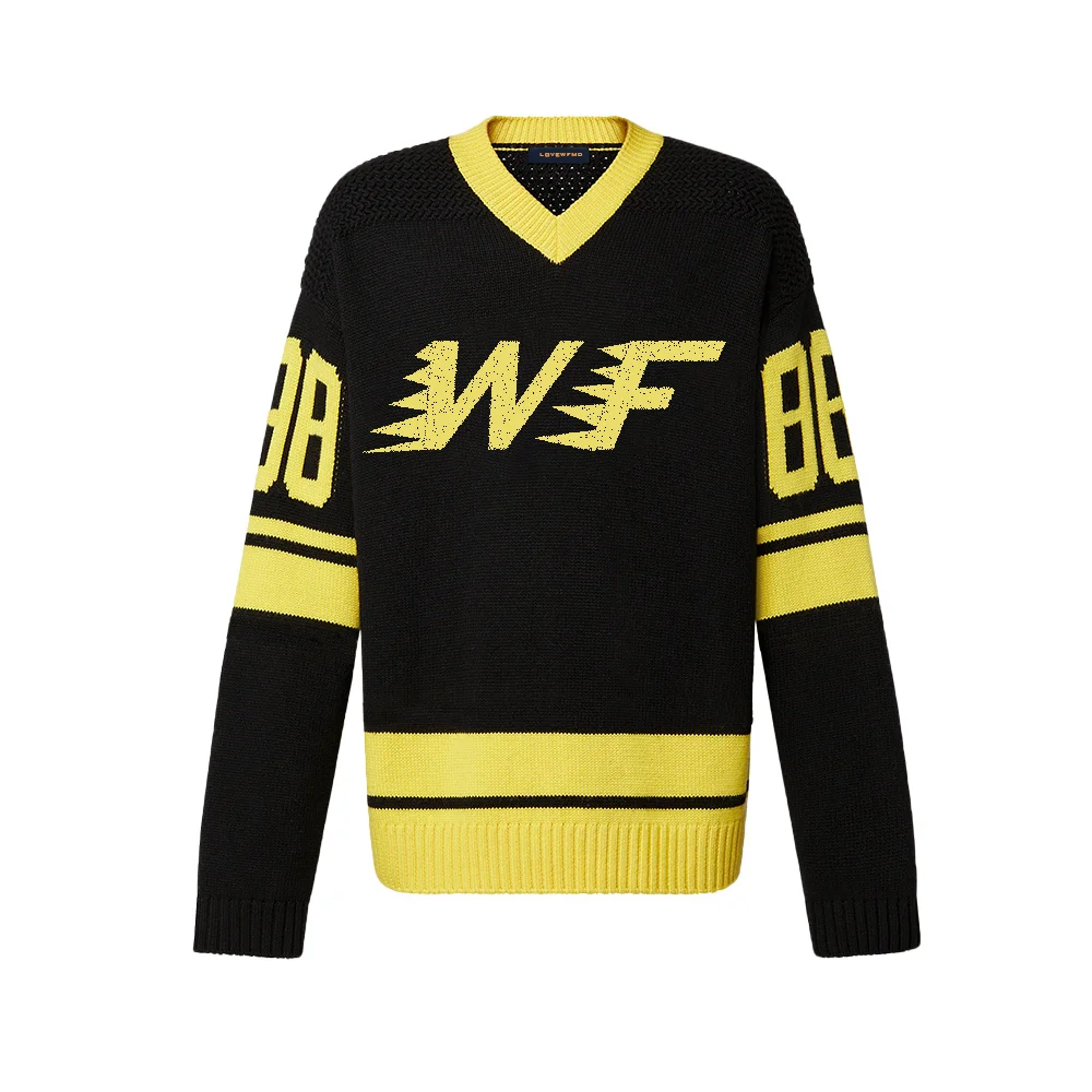 

WFMD 2022SS новый стиль Intarsia футболка # wfmd2972