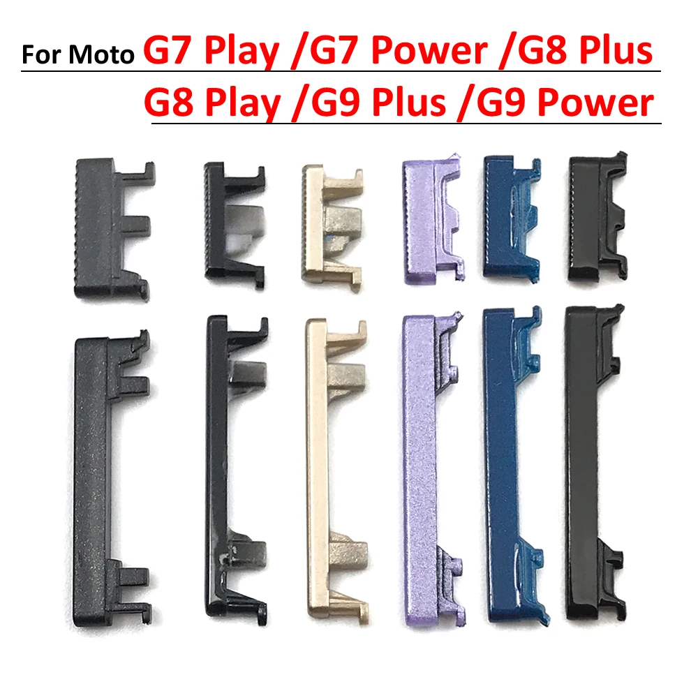 10 Pcs Side Volume Button Power On For Moto G9 Power G8 Plus G7 Play OFF Buttton Key Set Replacement Part