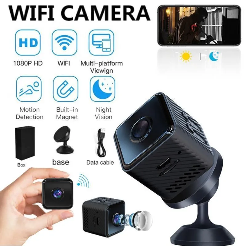 

Mini Camera Smallest 1080P HD Camcorder Infrared Night Vision Micro Cam Motion Detection IR-CUT Video Recorder Built In Battery