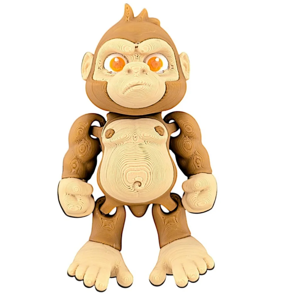 

Имитация орангутана, 3D-печатная обезьяна, вращающиеся подвижные суставы, 3D-печать, разноцветные гибкие соединения животных в виде обезьяны