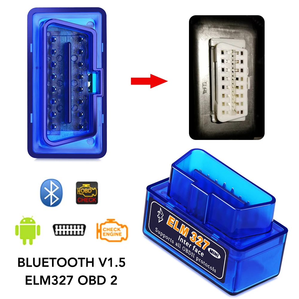 Bluetooth ELM327 V1.5 Автомобильный сканер OBD считыватель кодов инструмент для Jaguar XF XJ F-Type