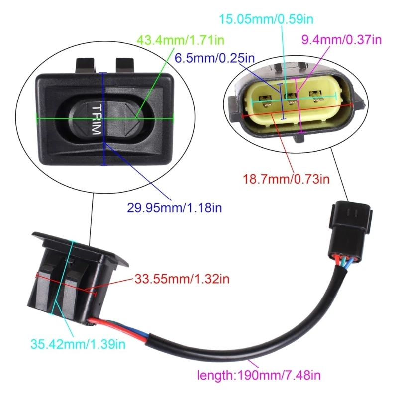87-896620001 переключатель управления наклоном трима для эффективной работы