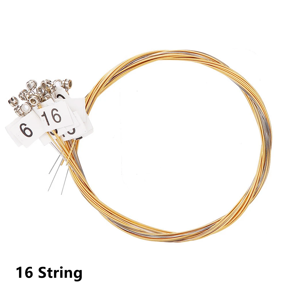 15 16 19 21 24Strings Lyre Brass Strings Set Lyre Harp Nylon String Replacement For Musical Instrument Laiya Piano String