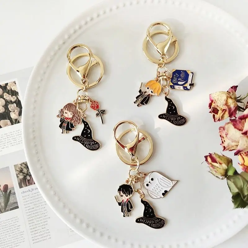 Серия Гарри Поттера персонажи аниме Гермиона Рон брелки подвески для мальчиков и