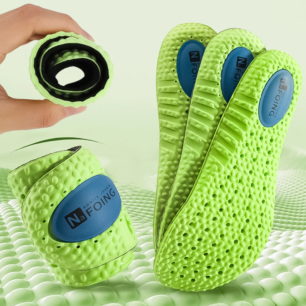 5D Sports Insoles Wormwood Deodorant Breathable Insole Plantar Fasciitis Orthopedic Shoe Pads Men Women Cushioning Inserts Pad