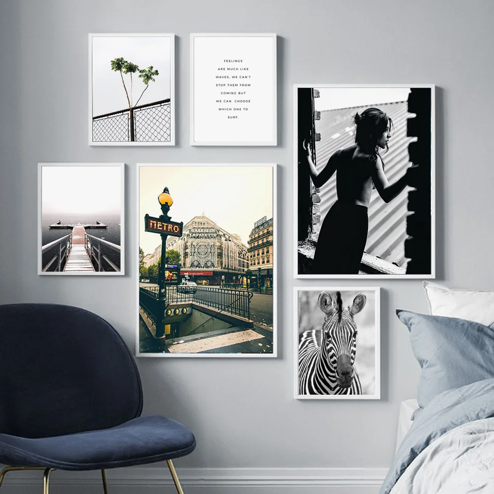 Картина на холсте Девушка Зебра |