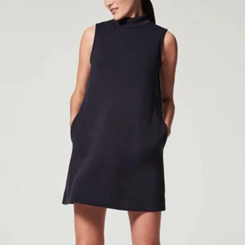 Рисунок 5 - Женское элегантное однотонное платье с круглым вырезом