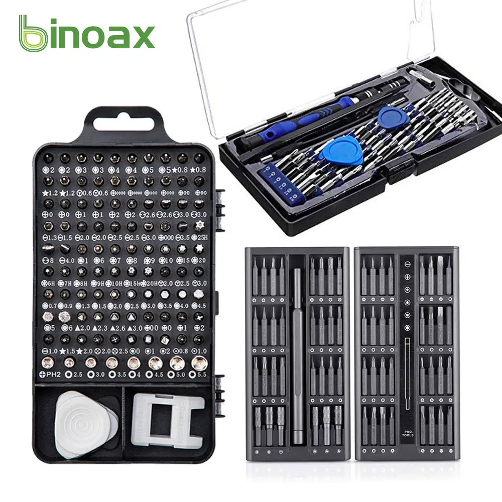 

Binoax 24-63 in 1 Precision Magnetic Screwdriver Bit Set Electronics Repair Kit for iPhone Macbook Camera Watch Glasses