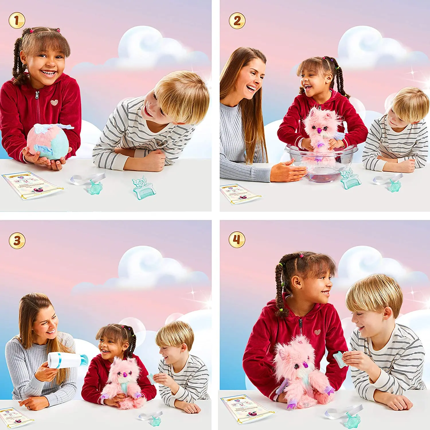 Мягкие игрушки в ванную Little Live Feisty Pet Pegacorn Scruff a Luvse для детей-хаггл-петов, животных для обнимания для девочек на Рождество.