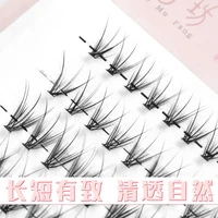 fairy hair single tufted hair segmented fairy fish tail false eyelashes v type upgrade mixed pack