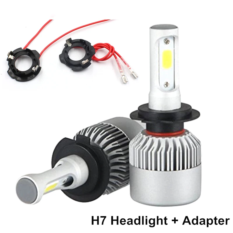 

Fs-aaa Led H7 Headlight Bulb 72w H7 Led Kit Retainer Holder for Volkswagen Golf 5 Car Led Headlight H7 Adapter for VW MK2 Jetta