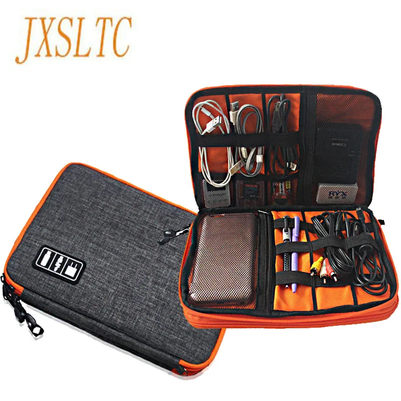 JXSLTC New Data Cable Travel Bag Practical Earphone Wire Bag Power Line USB Flash Disk Case Digital Accessories  Bag A-332
