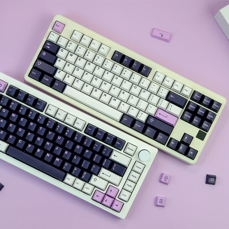 253 Keys/set Aifei Icon GMK Amethyst Keycaps ABS Double Shot Key Caps Cherry Profile Keycap For 61 64 68 84 87 96 980 104