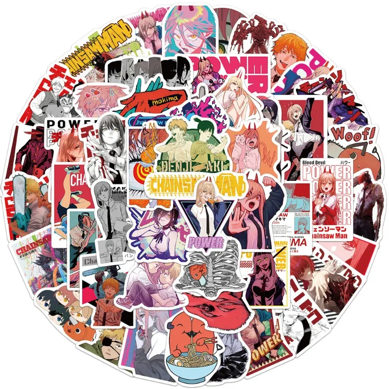 50 шт. японское аниме бензопила граффити Мультяшные наклейки украшение