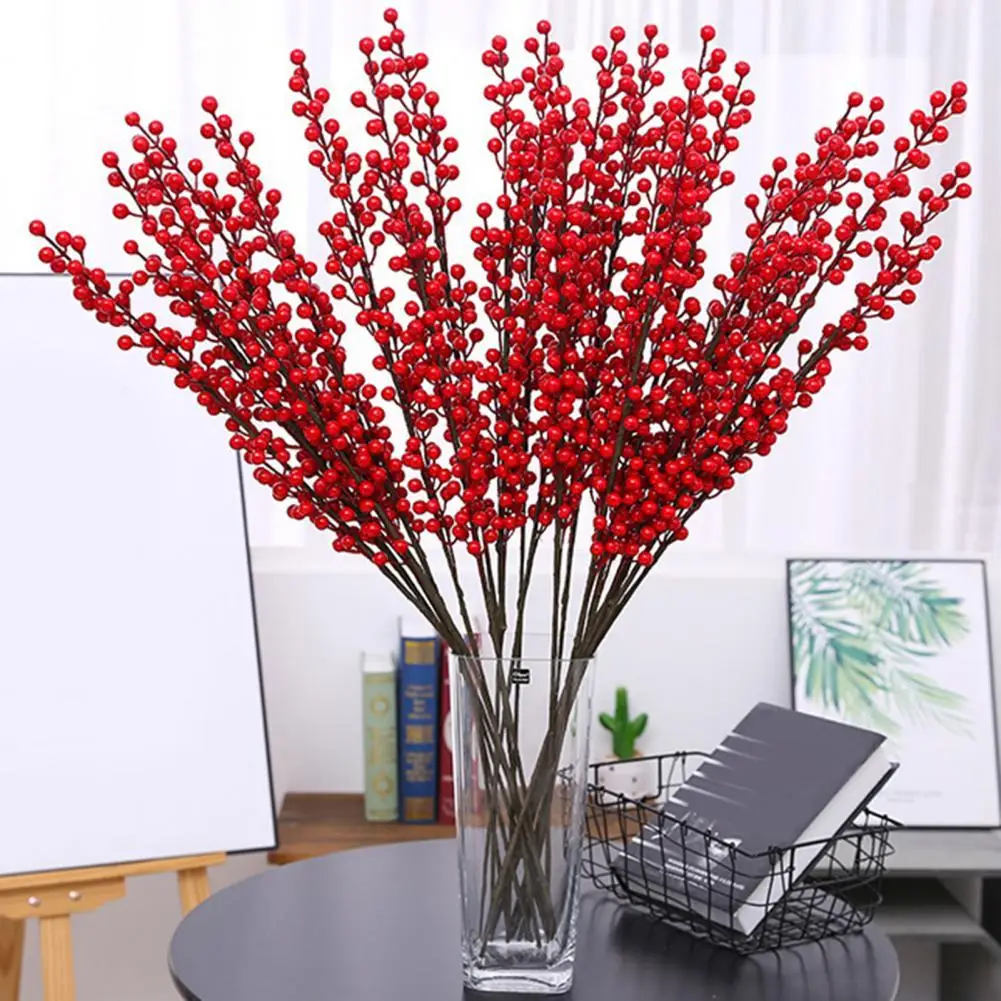 

Great Long Stem Attractive Fortune Fruit Artificial Berry Plant for Garden Artificial Flower Artificial Flower