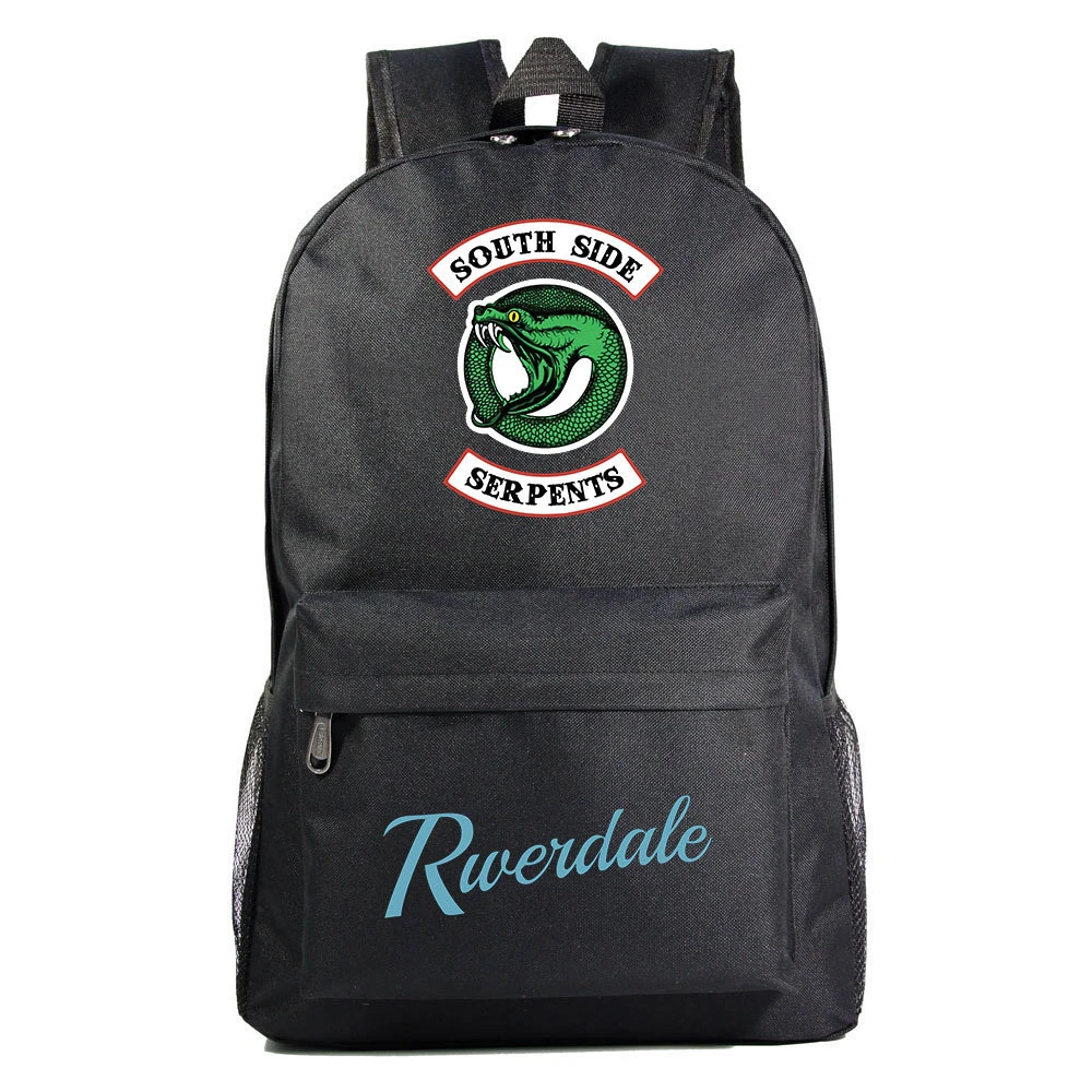 

Riverdale Canvas Backpack Student Schoolbag High Quality Knapsack Unisex Harajuku Packsack Travel Laptop Bag Cartoon Book Bag