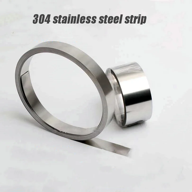 

Полоса из нержавеющей стали 304, толщина 0,1 мм до 1 мм, рулон стальной фольги, узкая полоса, ширина 10/15/20/25/30/50 мм