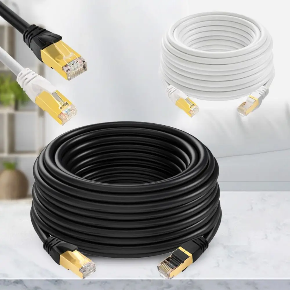 Фото Кабель Ethernet Cat6A длиной 5/10/15 м, скорость передачи 1 Гбит/с, интерфейс RJ-45, патч-кабель Cat.6A SFTP, стабильная передача, полоса пропускания 250 МГц. №2
