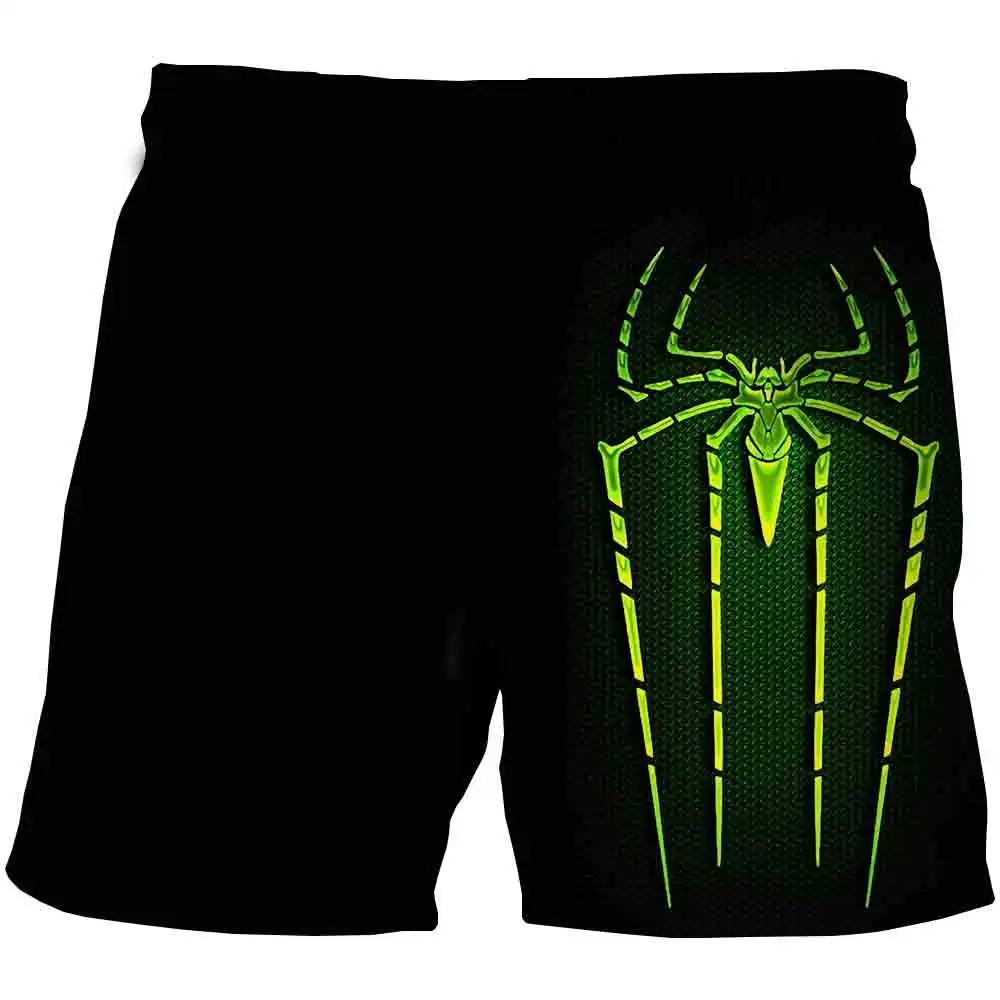 

От 4 до 14 лет летние шорты для мальчиков и девочек Mαrvel- Spidermαn, Детские повседневные шорты с мультяшным рисунком и эластичным поясом, модная о...