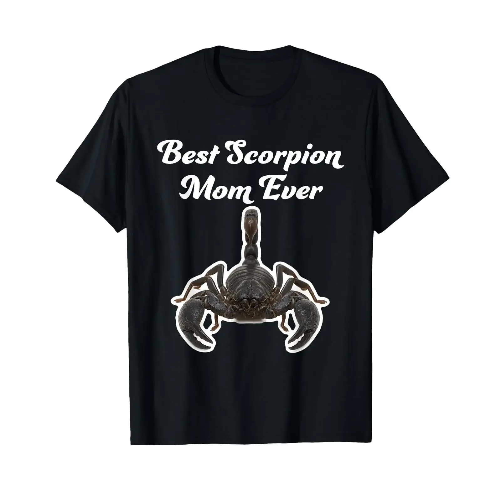 Фото Футболка Emperor Scorpions с немецким текстом «Beste Skorpion Mama Aller Zeit», винтажная, с эффектом потертости, эластичная, мужская, дышащая. №1