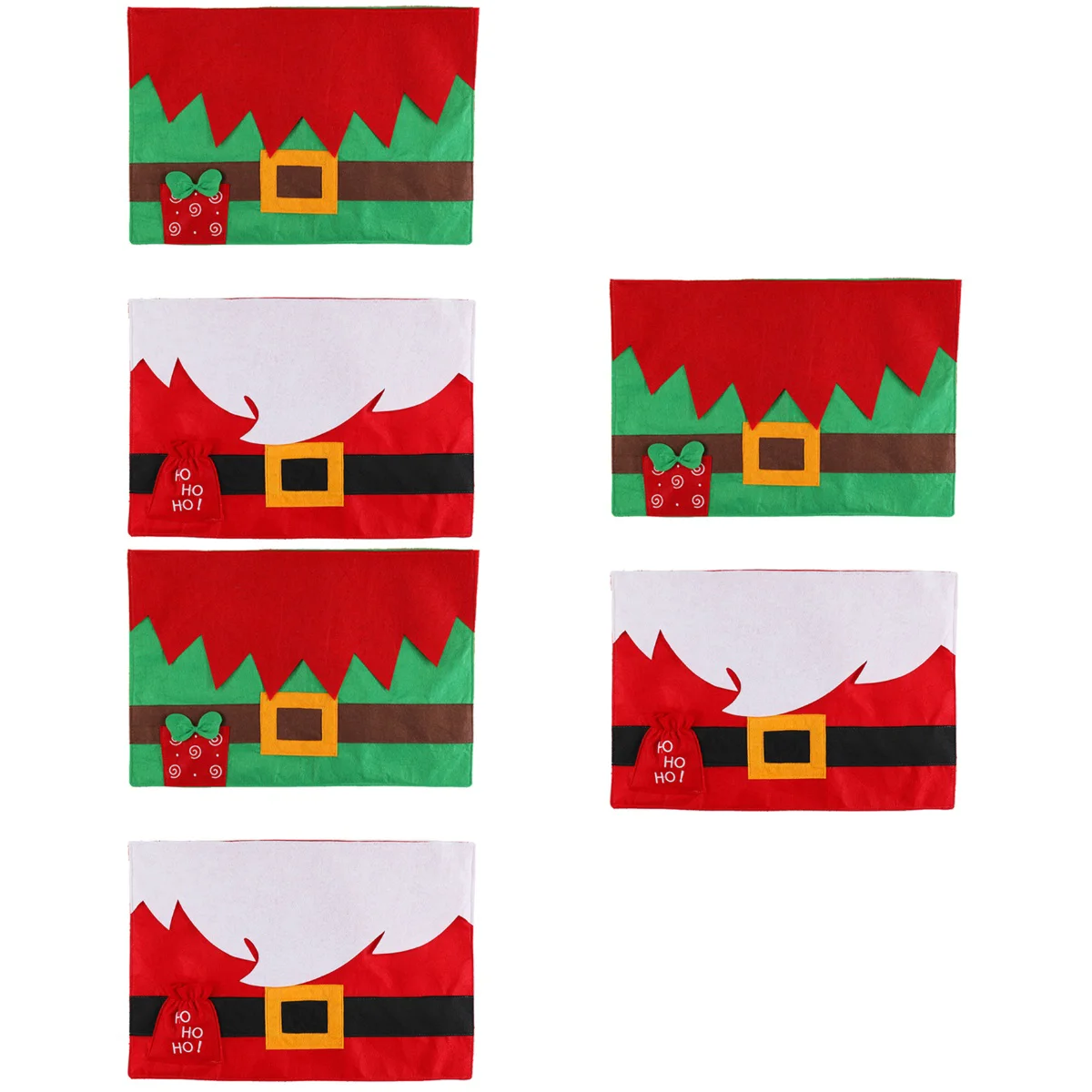 

Table Christmas Placemats Matsplacemat Set Santa Diningnon Kitchen Heatresistant Decor Merry Winter Coaster Belt Cute Pad Party