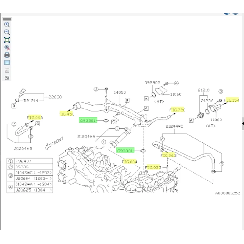 Уплотнительное кольцо для водопроводной трубы 806933010 806933080 в оригинальном 2 шт. Subaru