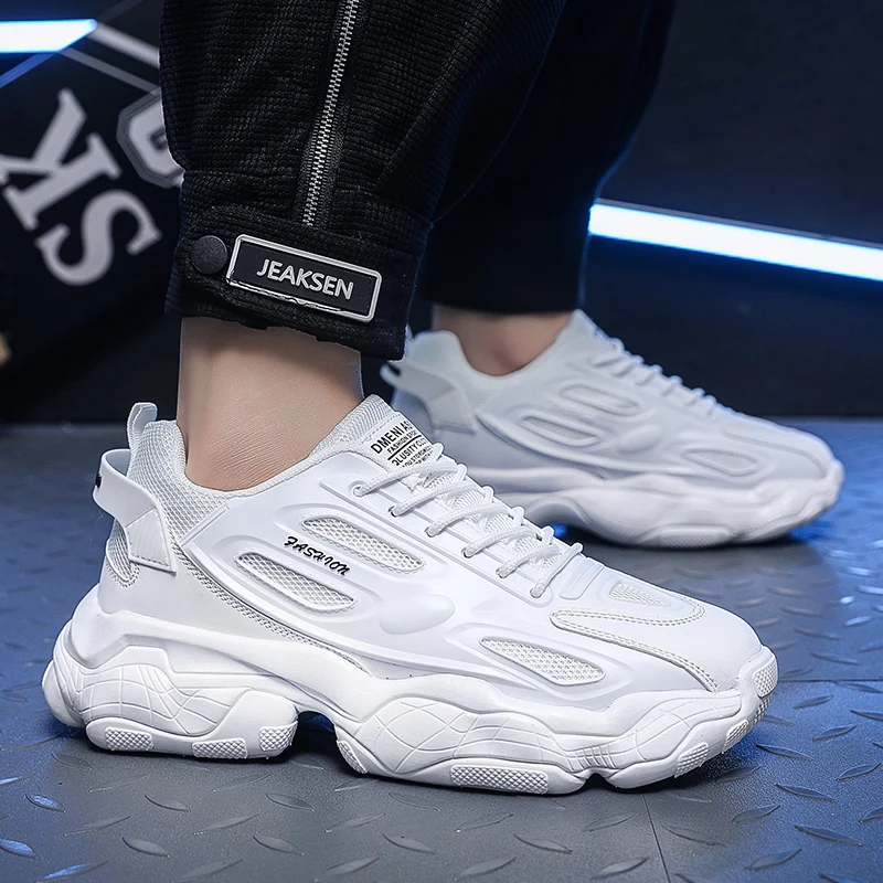 

Мужские кроссовки Damyuan 2023, летняя дышащая кожаная Вулканизированная обувь на шнуровке, повседневные кроссовки, обувь для спортзала